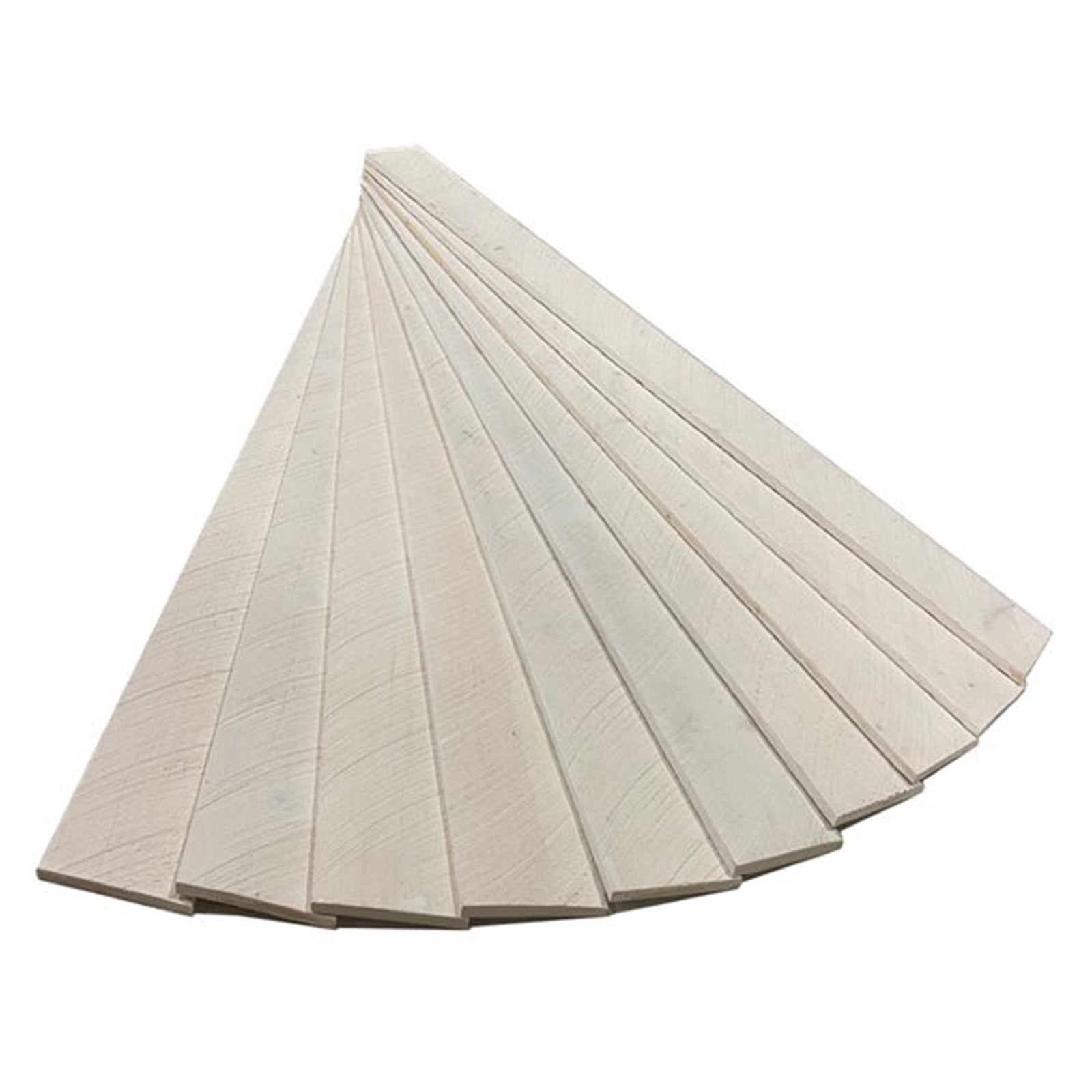 CDA Wood 18 Sqft Rustic Barn Wood Wall In A Box Planks, White Wash (Open Box) - VMInnovations