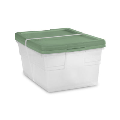 Sterilite 16 Qt Clear Plastic Storage Tote Home Organizer Bins w/Lid (36 Pack)