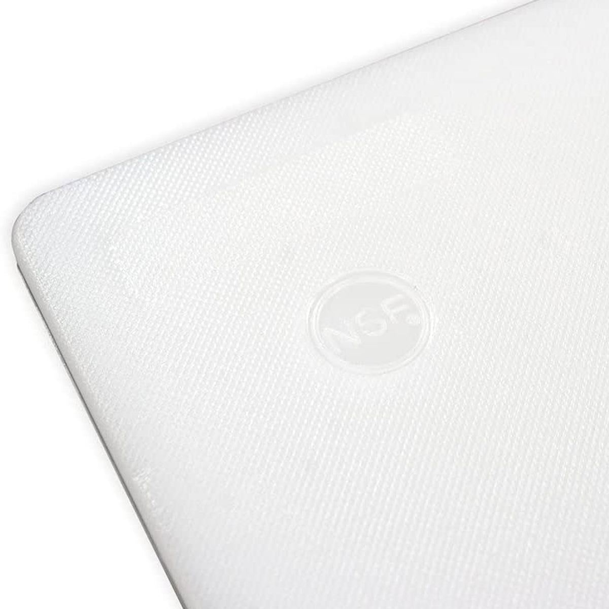 30 x 18 Inch Dishwasher Safe HDPE Plastic Cutting Board, White (Used)
