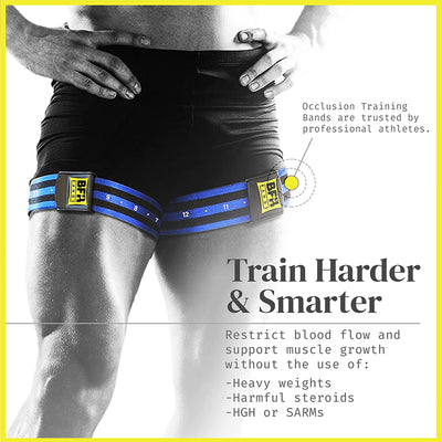 BFR BANDS Restriction Band for Arms, Legs, Glutes, Pro Bundle 4 Pack (Open Box) - VMInnovations