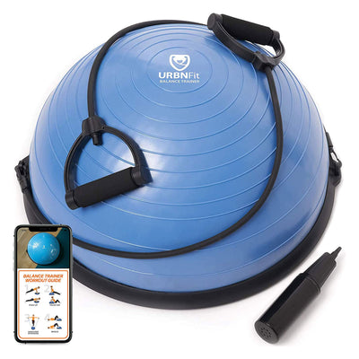 URBNFit All-in-One Half Balance Ball Trainer with Detachable Resistance Bands - VMInnovations