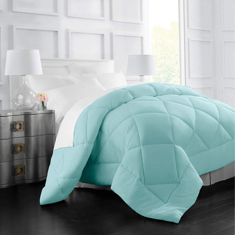 Italian Luxury 2100 Series Down Alternative Comforter, King/Cal King Size, Aqua