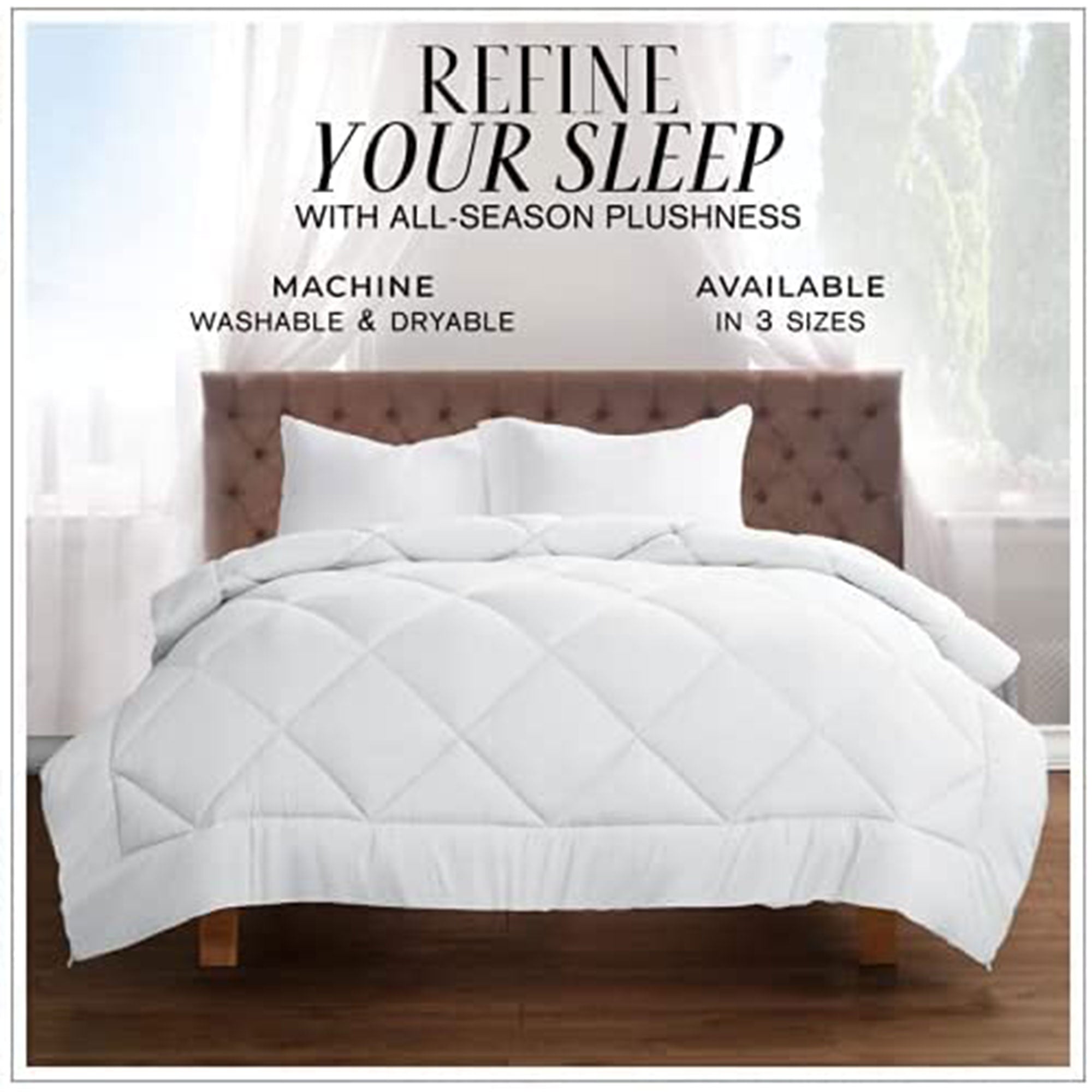 Italian Luxury 2100 Series Down Alternative Comforter, King/Cal King Size, Aqua - VMInnovations