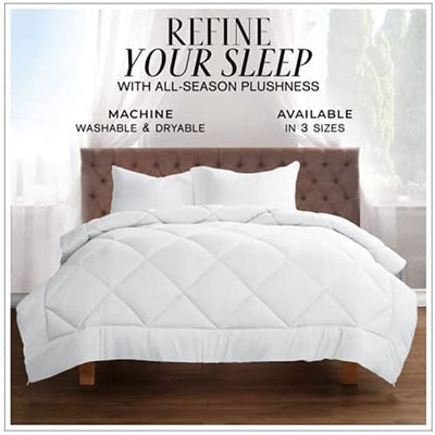 Italian Luxury 2100 Series Down Alternative Comforter, King/Cal King Size, Aqua - VMInnovations