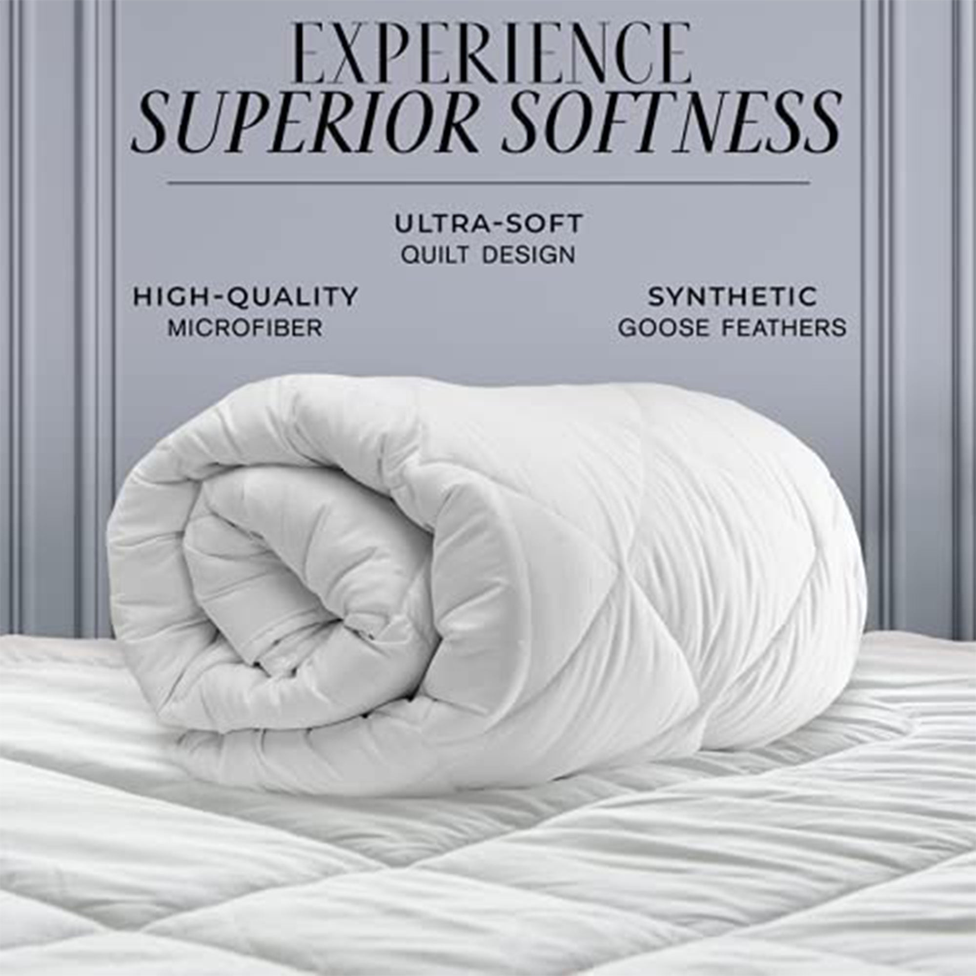 Italian Luxury 2100 Series Down Alternative Comforter, King/Cal King Size, Aqua - VMInnovations