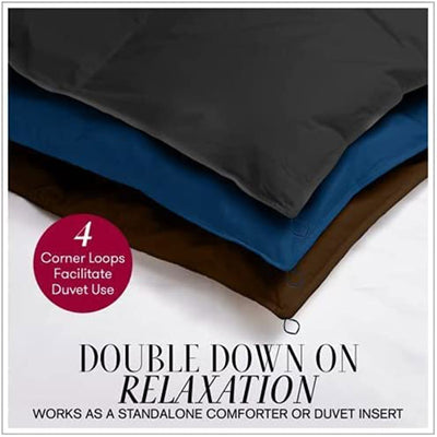 Italian Luxury 2100 Series Down Alternative Comforter, King/Cal King Size, Aqua - VMInnovations