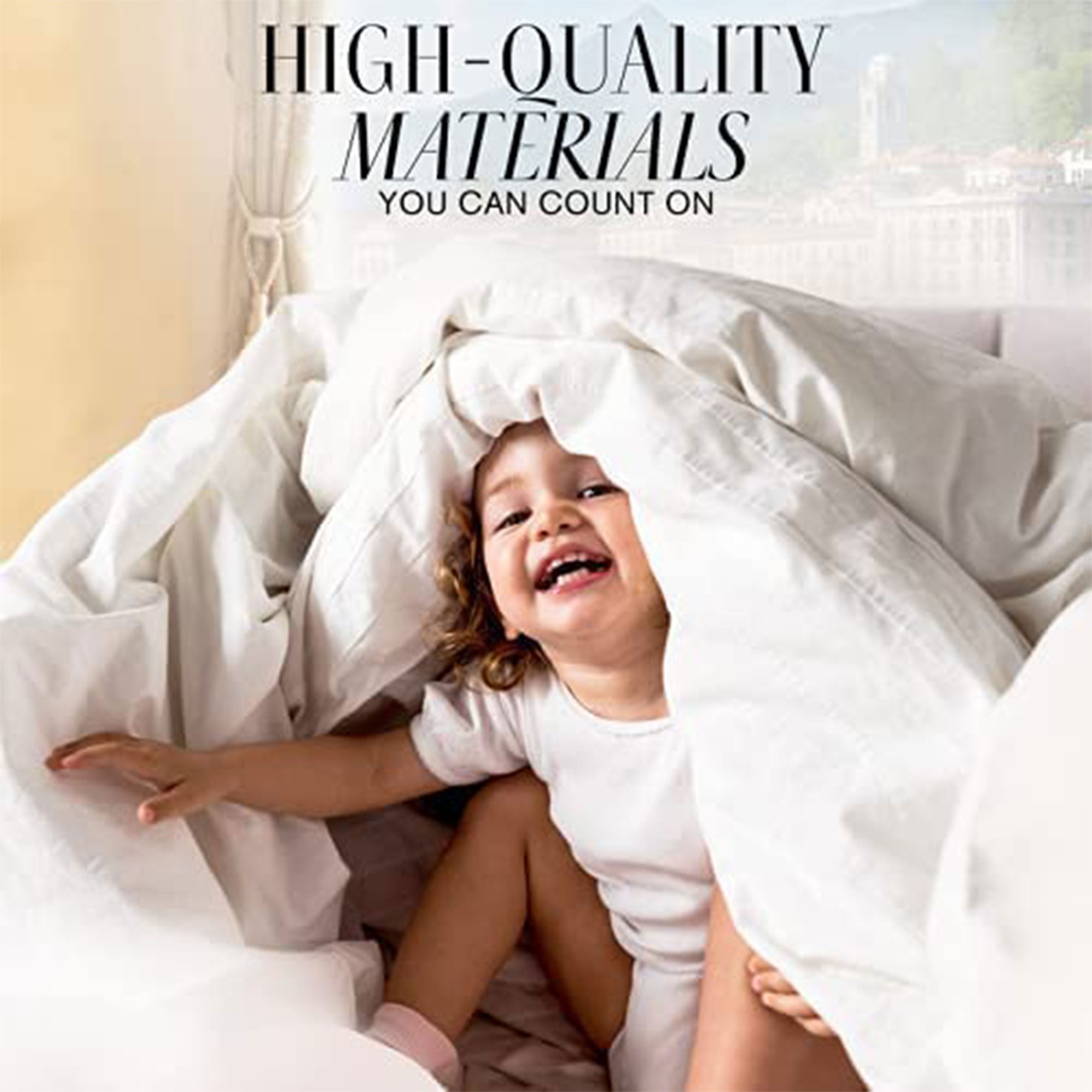 Italian Luxury 2100 Series Down Alternative Comforter, King/Cal King Size, Aqua - VMInnovations