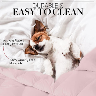 Beckham Hotel Collection 1300 Series Goose Down Comforter, King/Cal King, Gray (Used)