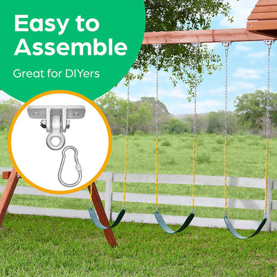 Heavy Duty Swingset Hanger Bracket & Hook Kit for Playground (Used)