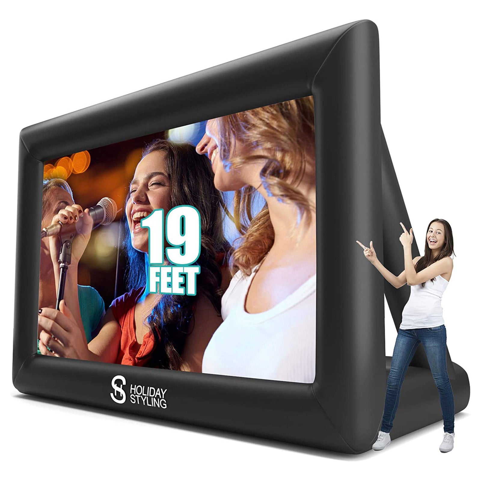 Holiday Styling 19 Foot Giant Movie Theater Inflatable Outdoor Projector Screen - VMInnovations