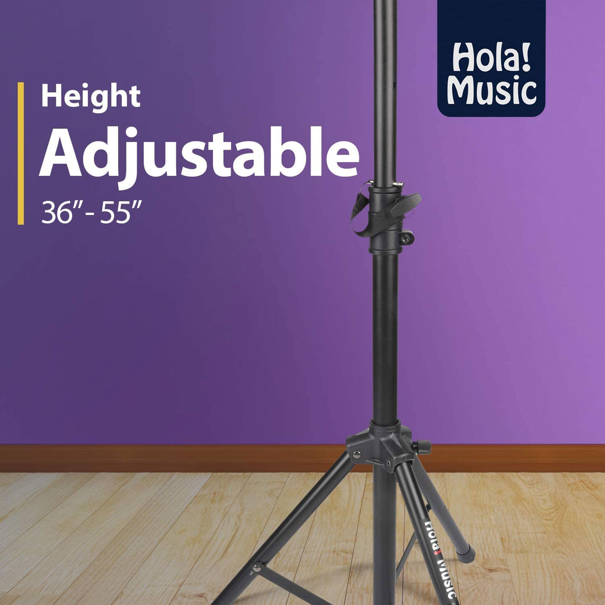 Hola! Music HPS-290B Adjustable Height Professional Projector Tripod Stand - VMInnovations