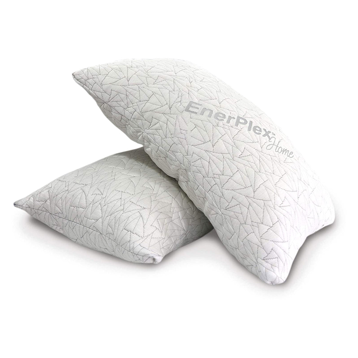 EnerPlex Memory Foam Firm Pillow w/Removable Foam & Washable Cover, King, 2 Pack - VMInnovations