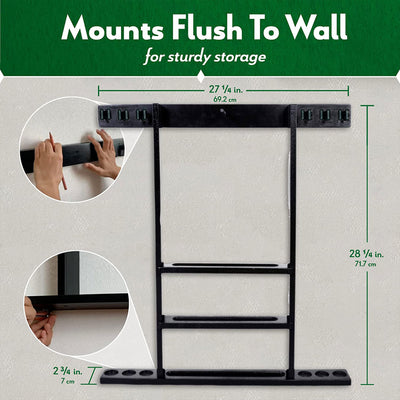 ISZY Billiards Wall Mounted Pool Accessories Billiard Ball and Stick Holder Rack - VMInnovations