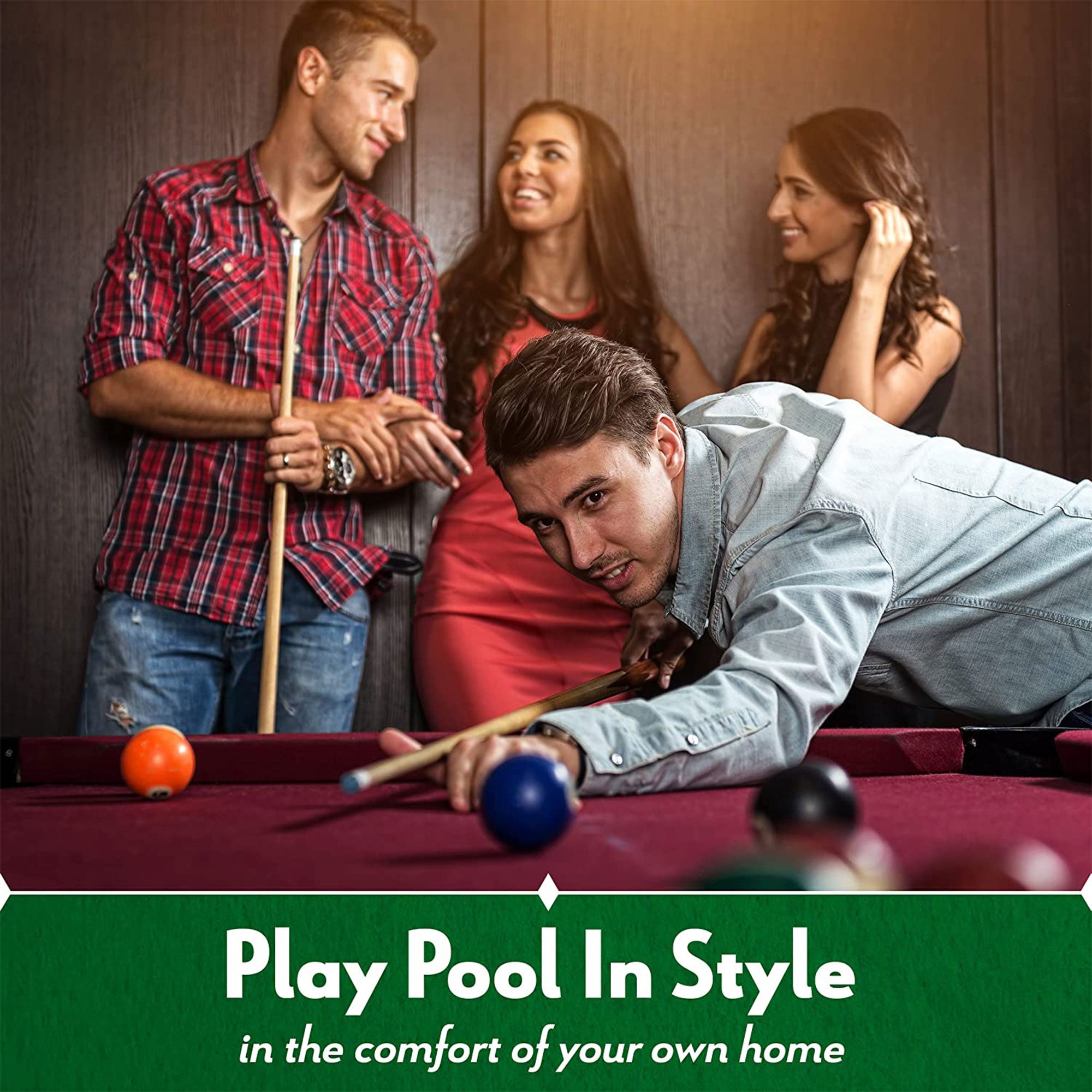 ISZY Billiards Wall Mounted Pool Accessories Billiard Ball and Stick Holder Rack - VMInnovations