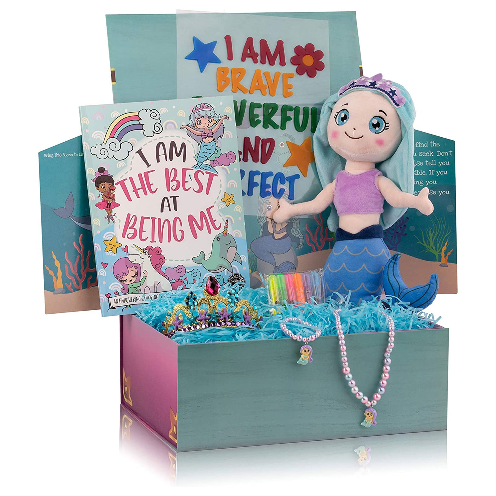 The Memory Building Company Large Mermaid Surprise Box for Kids Ages 6 and Up - VMInnovations
