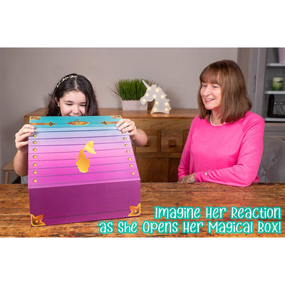 The Memory Building Company Large Mermaid Surprise Box for Kids Ages 6 and Up - VMInnovations