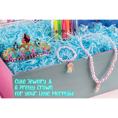 The Memory Building Company Large Mermaid Surprise Box for Kids Ages 6 and Up - VMInnovations