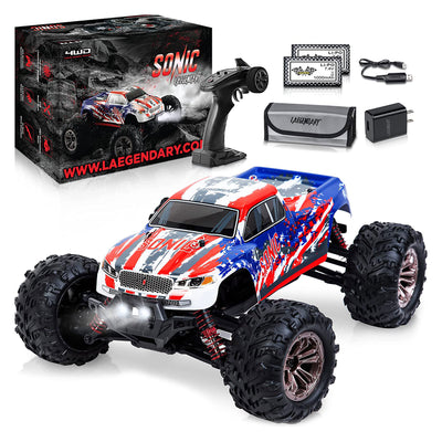 LAEGENDARY Sonic 1:16 Scale RC Remote Control 4x4 Car, Up to 25 MPH, Patriot