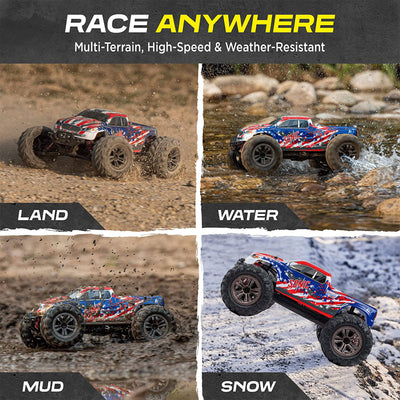 LAEGENDARY Sonic 1:16 Scale RC Remote Control 4x4 Car, Up to 25 MPH, Patriot