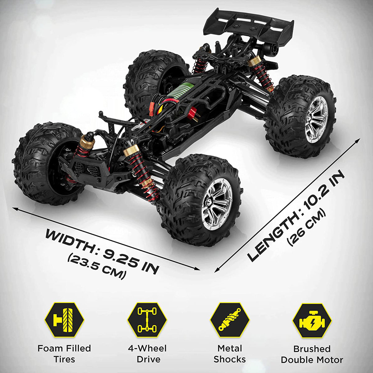 LAEGENDARY Sonic 1:16 Scale RC Remote Control 4x4 Car, Up to 25 MPH, Patriot