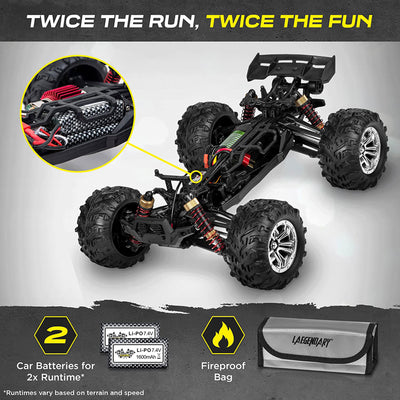 LAEGENDARY Sonic 1:16 Scale RC Remote Control 4x4 Car, Up to 25 MPH, Patriot