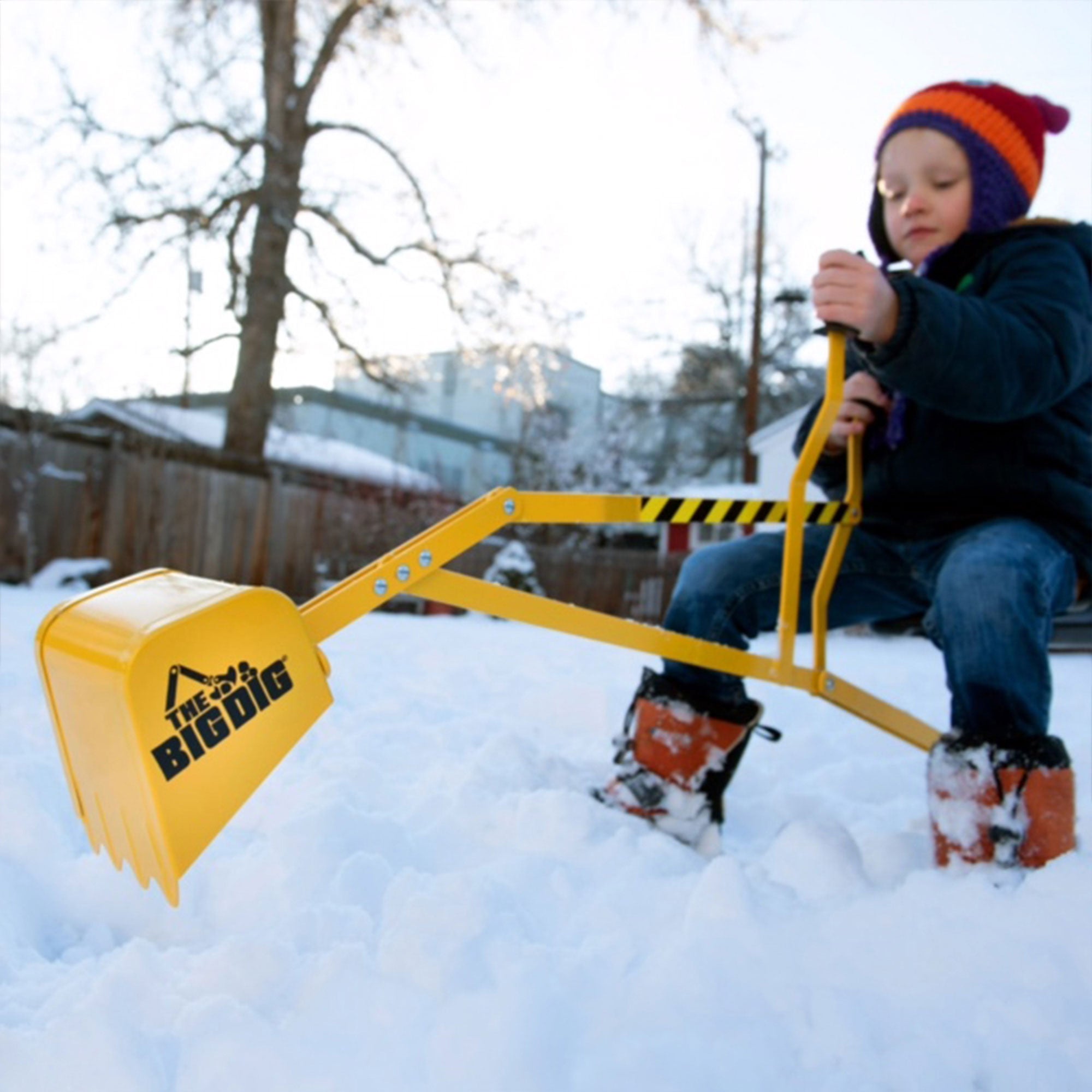 Sandbox Digger Excavator Crane, Vest and Helmet Bundle Outdoor Toy (Used) - VMInnovations