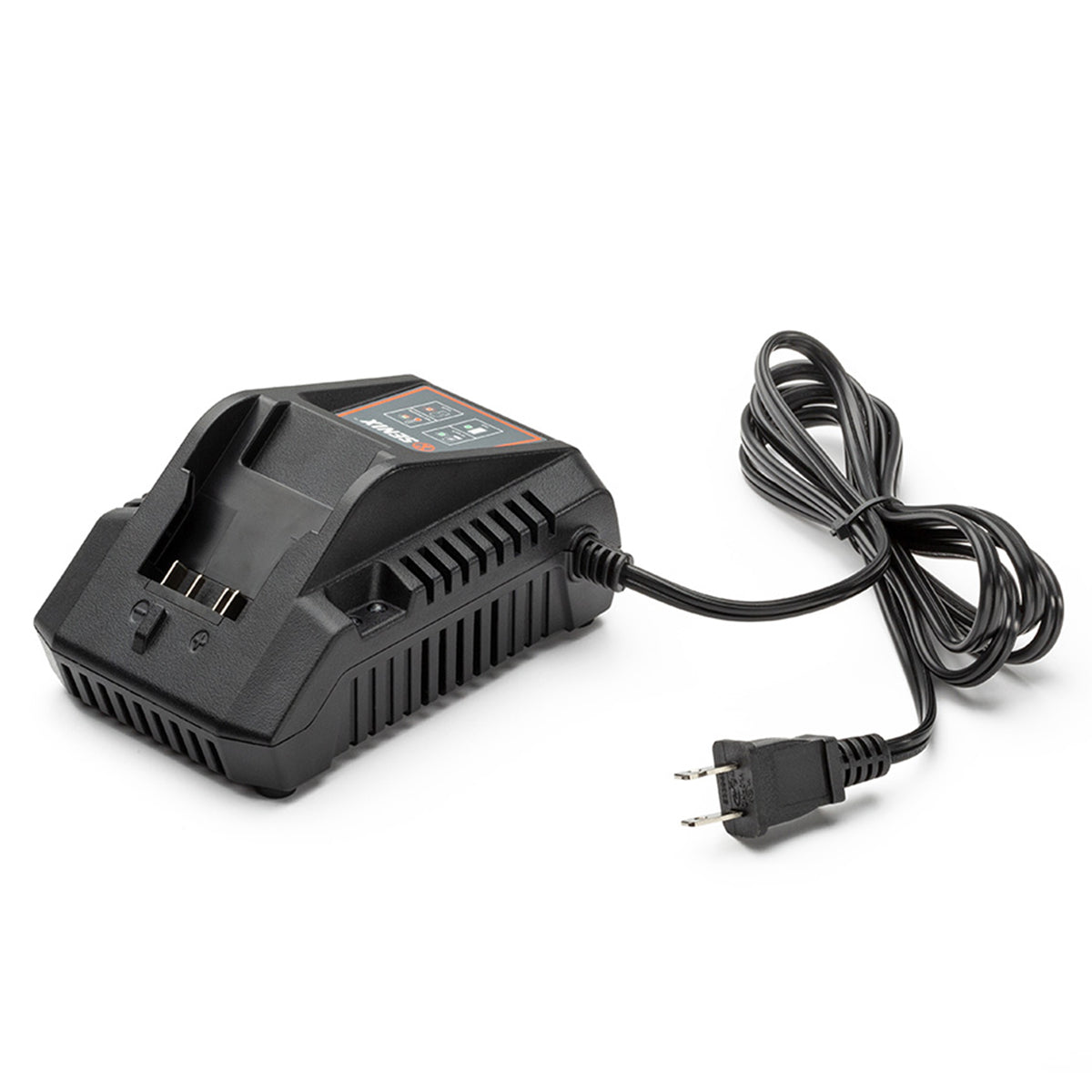 SENIX CHX2 20 Volt Lithium-ion Battery Pack Charger with Light Indicator, Black