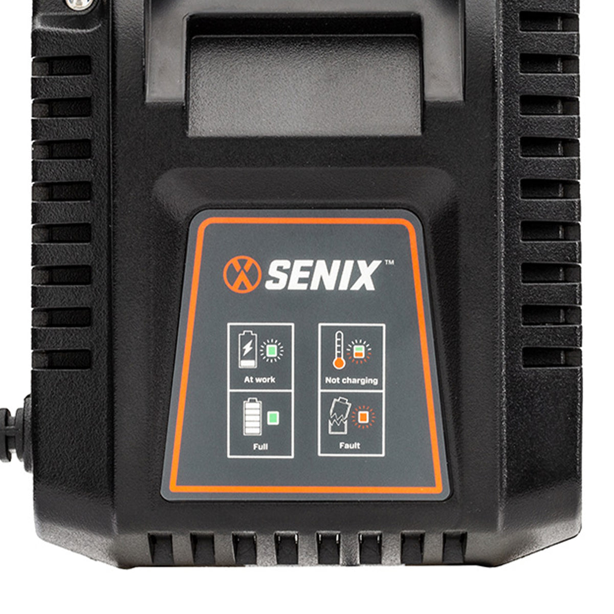 SENIX CHX2 20 Volt Lithium-ion Battery Pack Charger with Light Indicator, Black