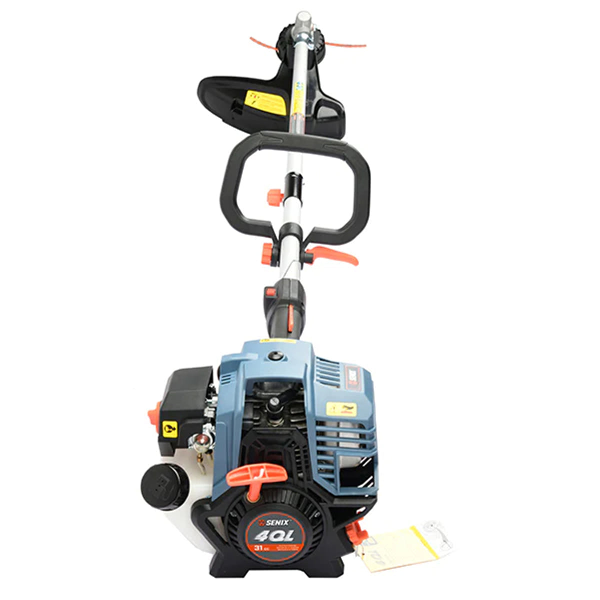 SENIX GTS4QL-M2 4QL Gas Powered 31cc Straight Shaft Outdoor Grass Trimmer, Blue