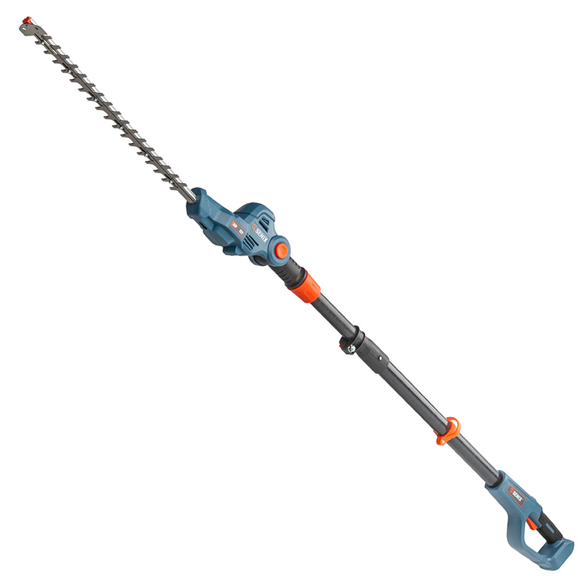 SENIX HTPX2-M-0 18" 20V Max Cordless Pole Outdoor Hedge Trimmer, Tool Only, Blue