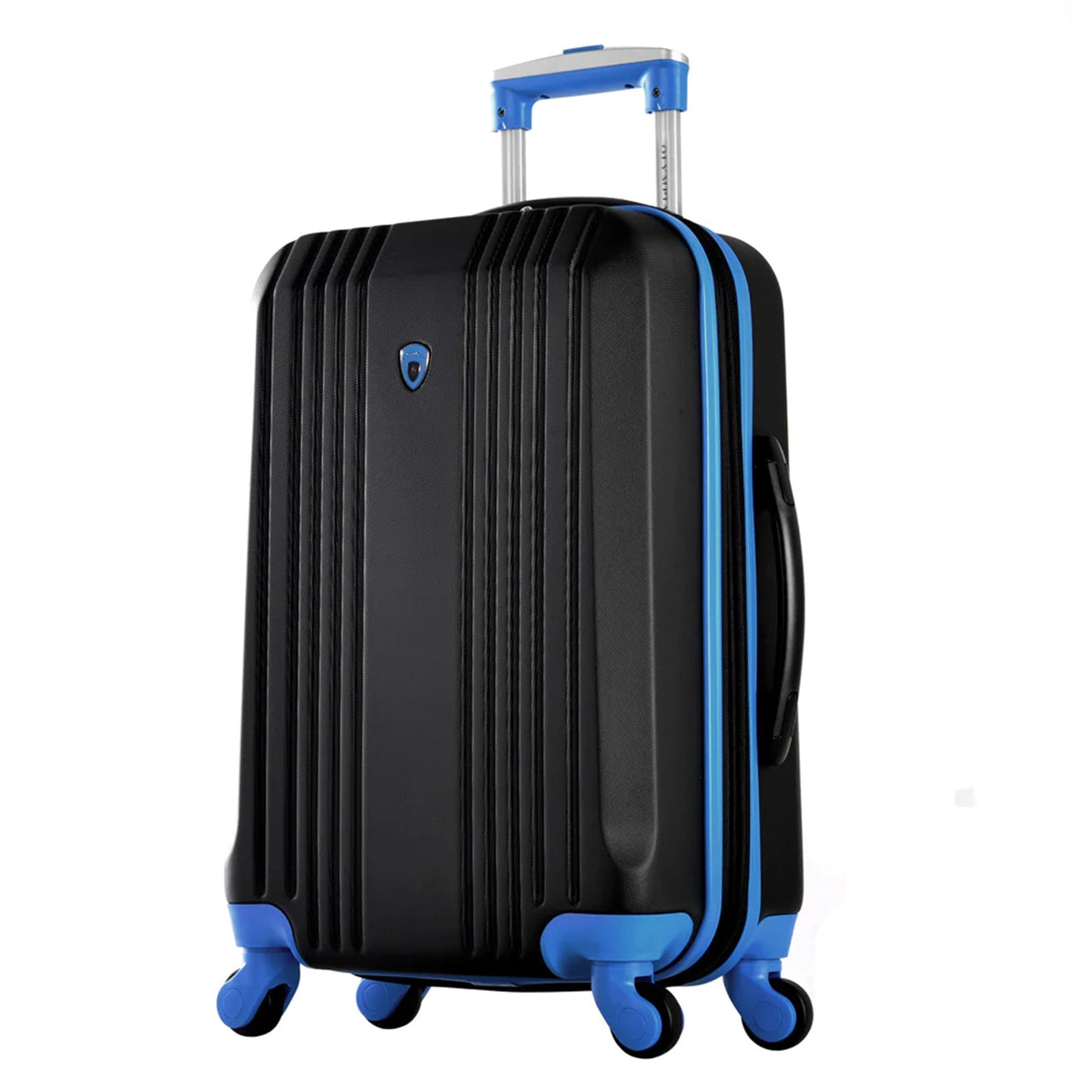 Olympia Apache II 21" Expandable Carry On 4 Wheel Spinner Luggage Suitcase, Blue - VMInnovations
