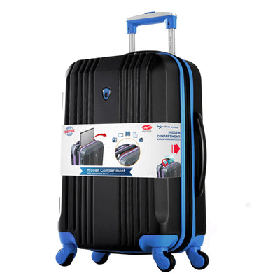 Olympia Apache II 21" Expandable Carry On 4 Wheel Spinner, Blue (Open Box)