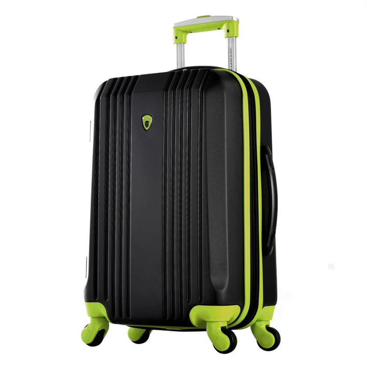 Olympia Apache II 21" Expandable Carry On 4 Wheel Spinner Luggage Suitcase, Lime