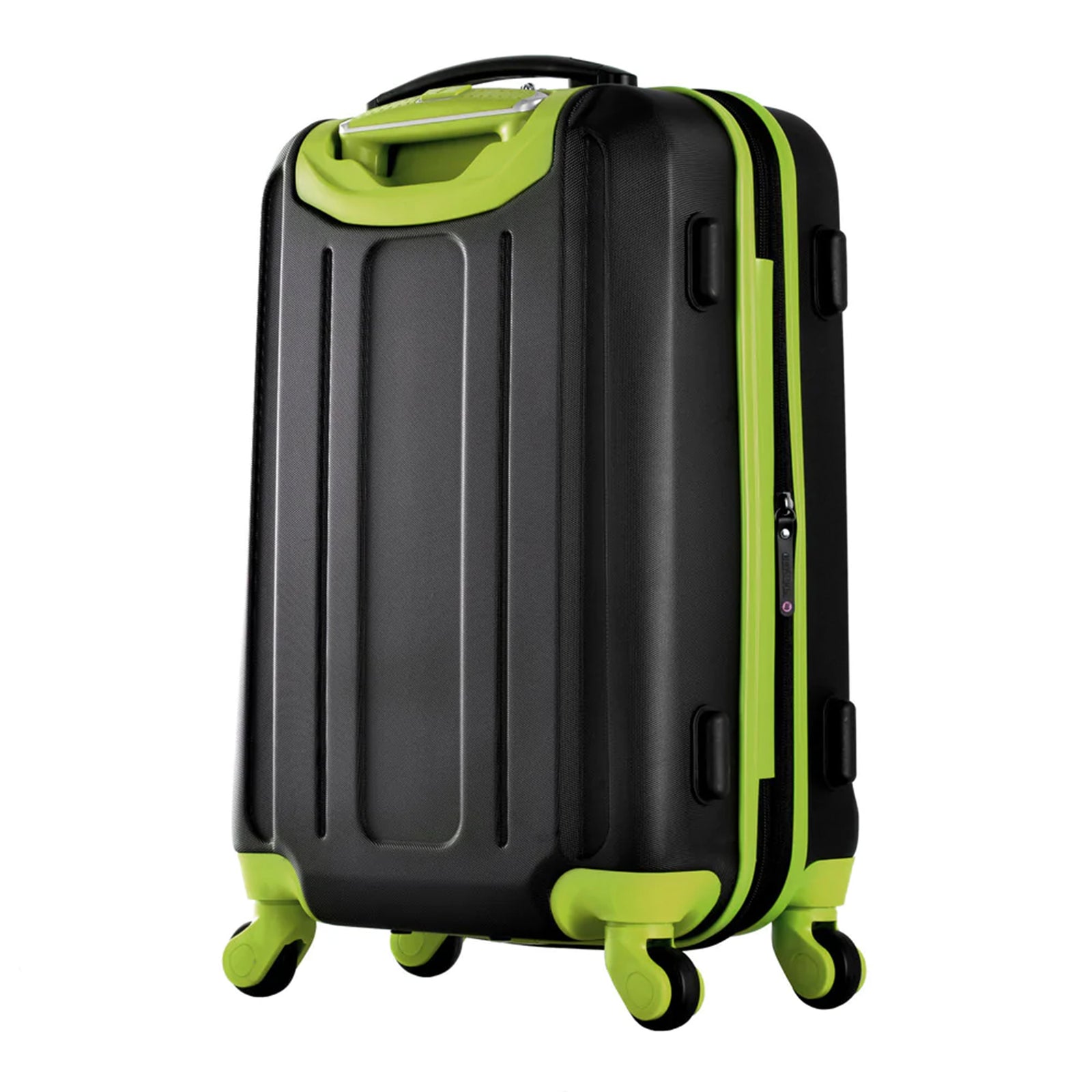 Olympia Apache II 21" Expandable Carry On 4 Wheel Spinner Luggage Suitcase, Lime - VMInnovations