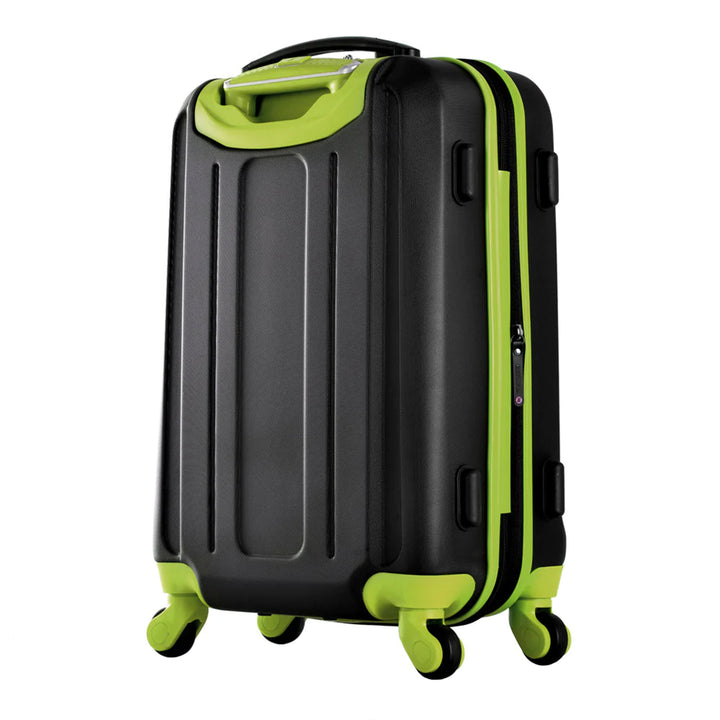 Olympia Apache II 21" Expandable Carry On 4 Wheel Spinner Luggage Suitcase, Lime