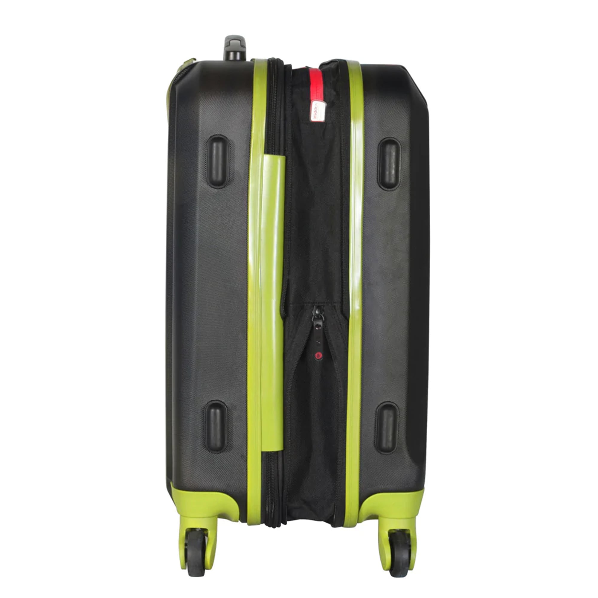 Olympia Apache II 21" Expandable Carry On 4 Wheel Spinner Luggage Suitcase, Lime - VMInnovations