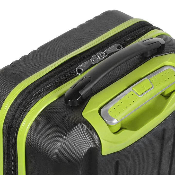 Olympia Apache II 21" Expandable Carry On 4 Wheel Spinner Luggage Suitcase, Lime