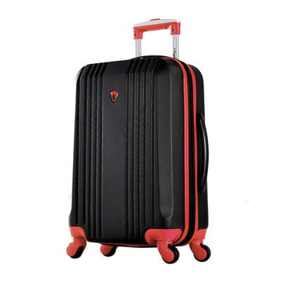 Olympia Apache II Hardcase 4 Wheel Spinner Suitcase 3 Piece Luggage Set, Red - VMInnovations
