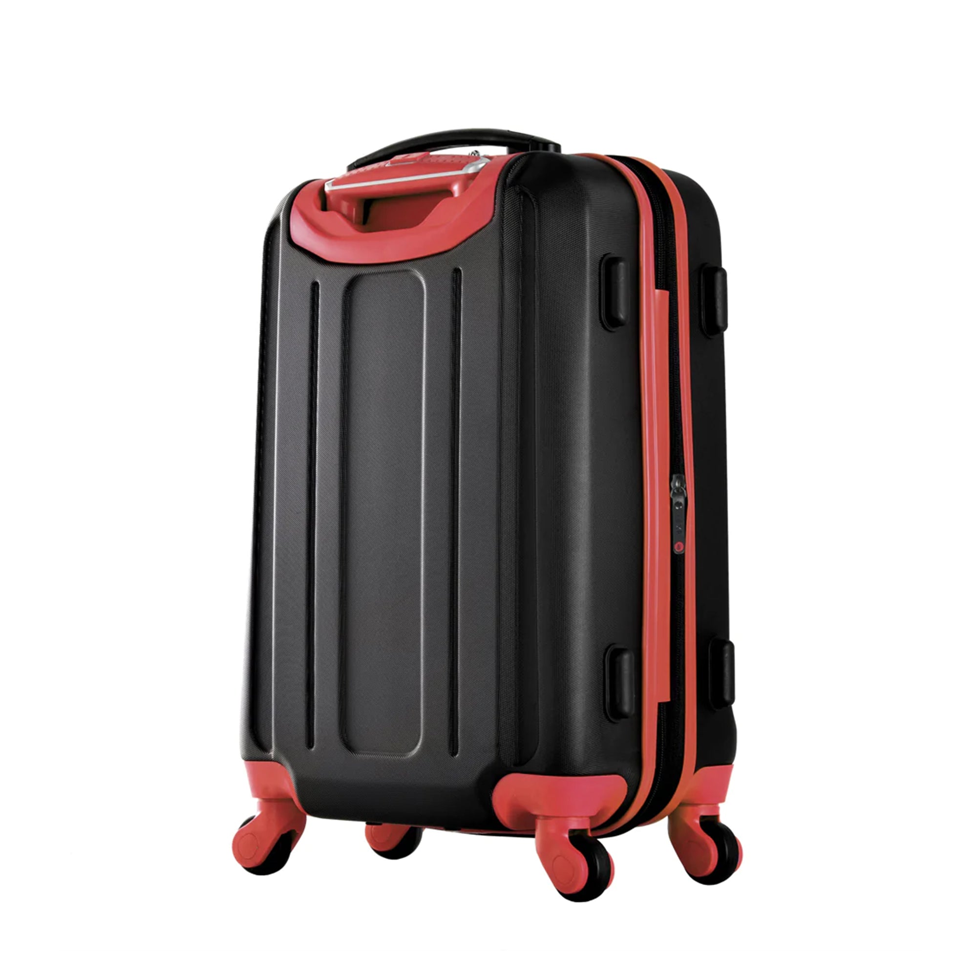 Olympia Apache II Hardcase 4 Wheel Spinner Suitcase 3 Piece Luggage Set, Red - VMInnovations