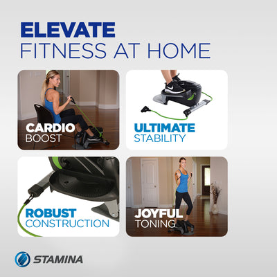 Stamina Inmotion Compact Full Body Workout Machine w/Resistance Cords (Open Box) - VMInnovations