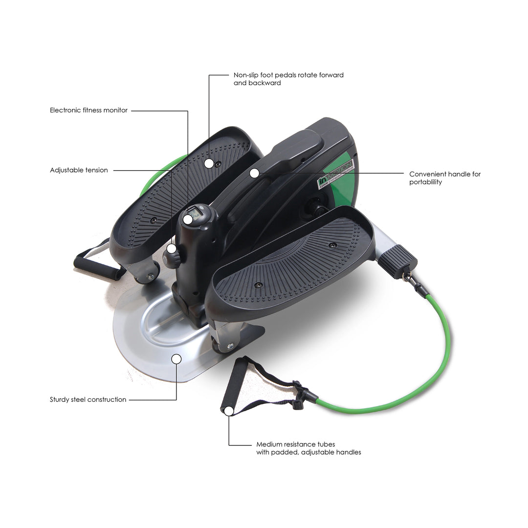Stamina Inmotion Compact Full Body Workout Strider w/Resistance Cords(For Parts) - VMInnovations
