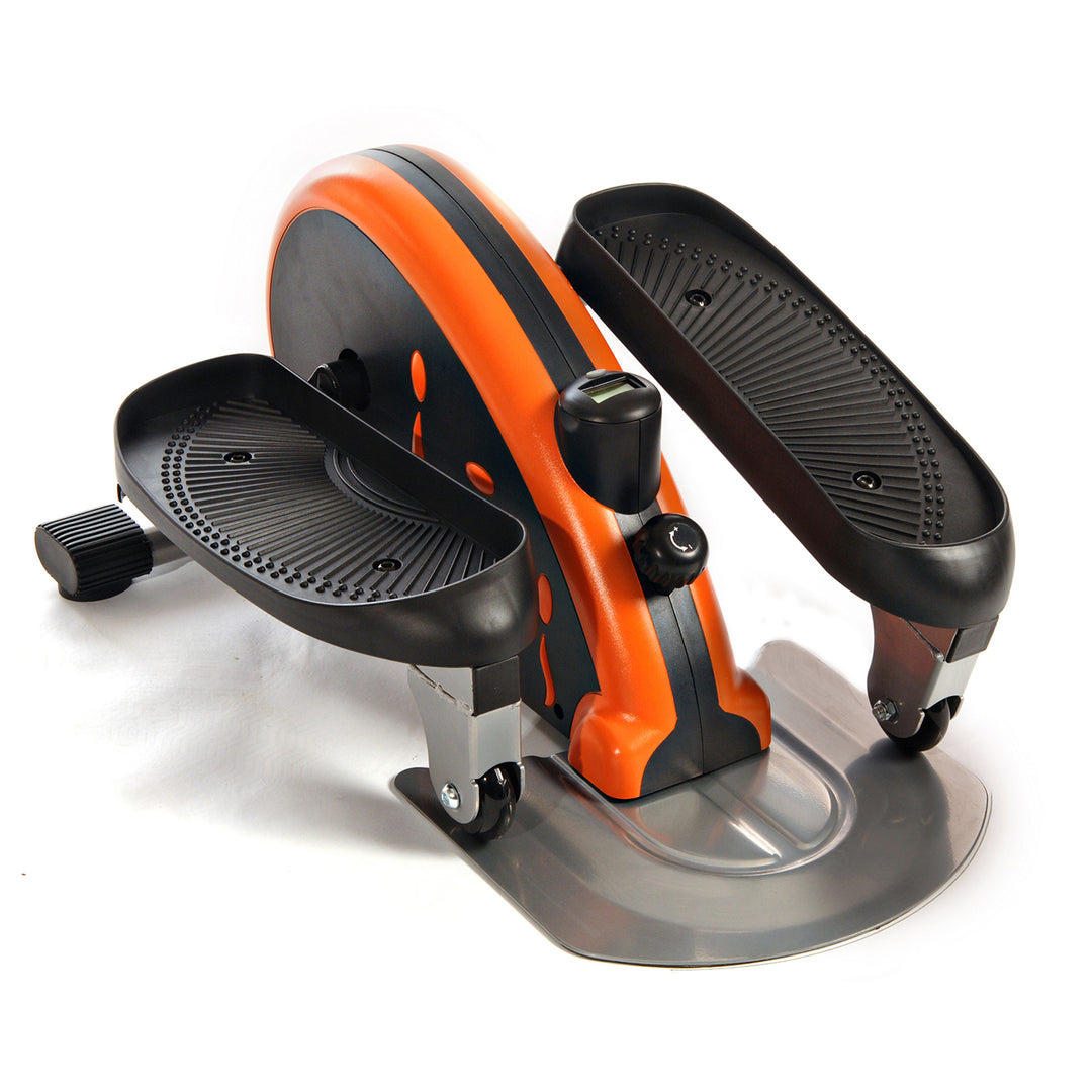 E1000 Compact Lower Body Cardio Workout Strider Machine, Orange (Open Box) - VMInnovations
