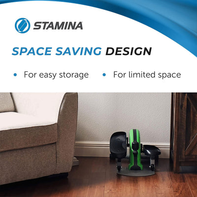 Stamina Inmotion E1000 Compact Lower Body Cardio Strider Machine, Green (Used) - VMInnovations
