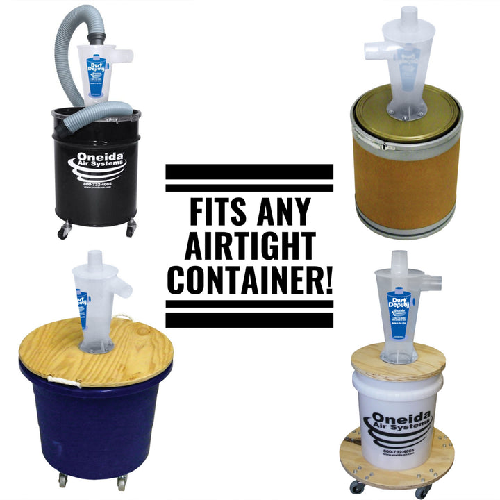 Oneida Air Systems Dust Deputy 2.5 DIY Separator, Accessory Only, Clear (Used) - VMInnovations