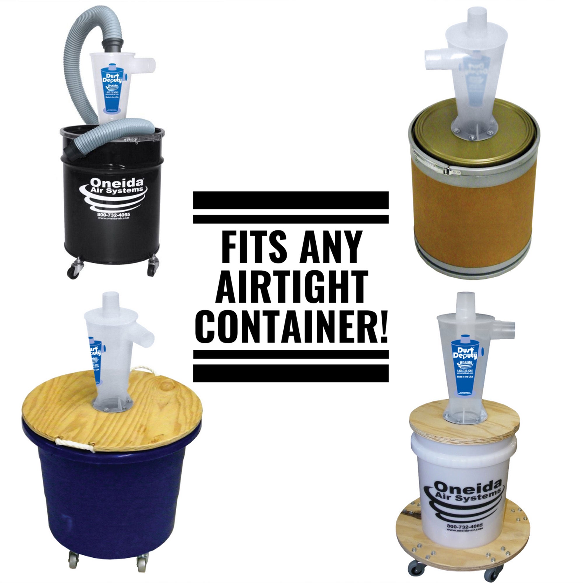 Dust Deputy 2.5 DIY Cyclone Separator, Accessory Only, Clear (Open Box) - VMInnovations