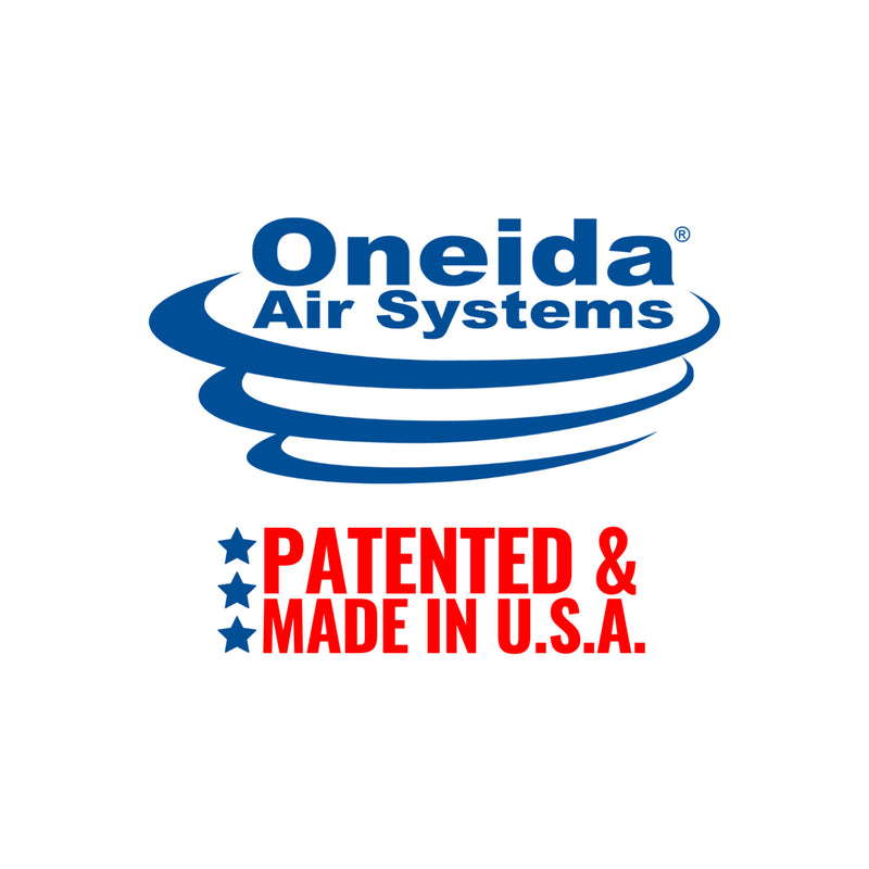 Oneida Air Systems Dust Deputy Plus Cyclone Separator for Shop Vacuum, Clear