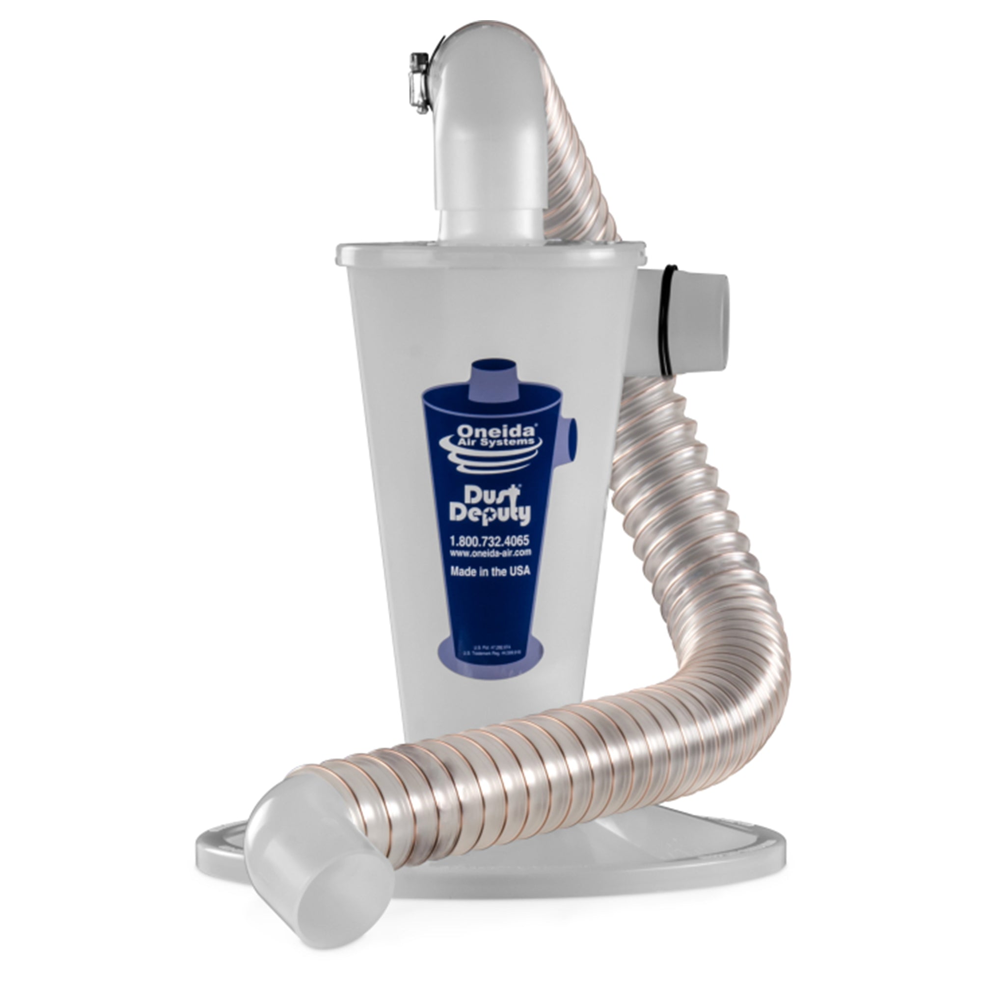 Oneida Air Systems Dust Deputy Plus Cyclone Separator for Shop Vacuum, Clear - VMInnovations