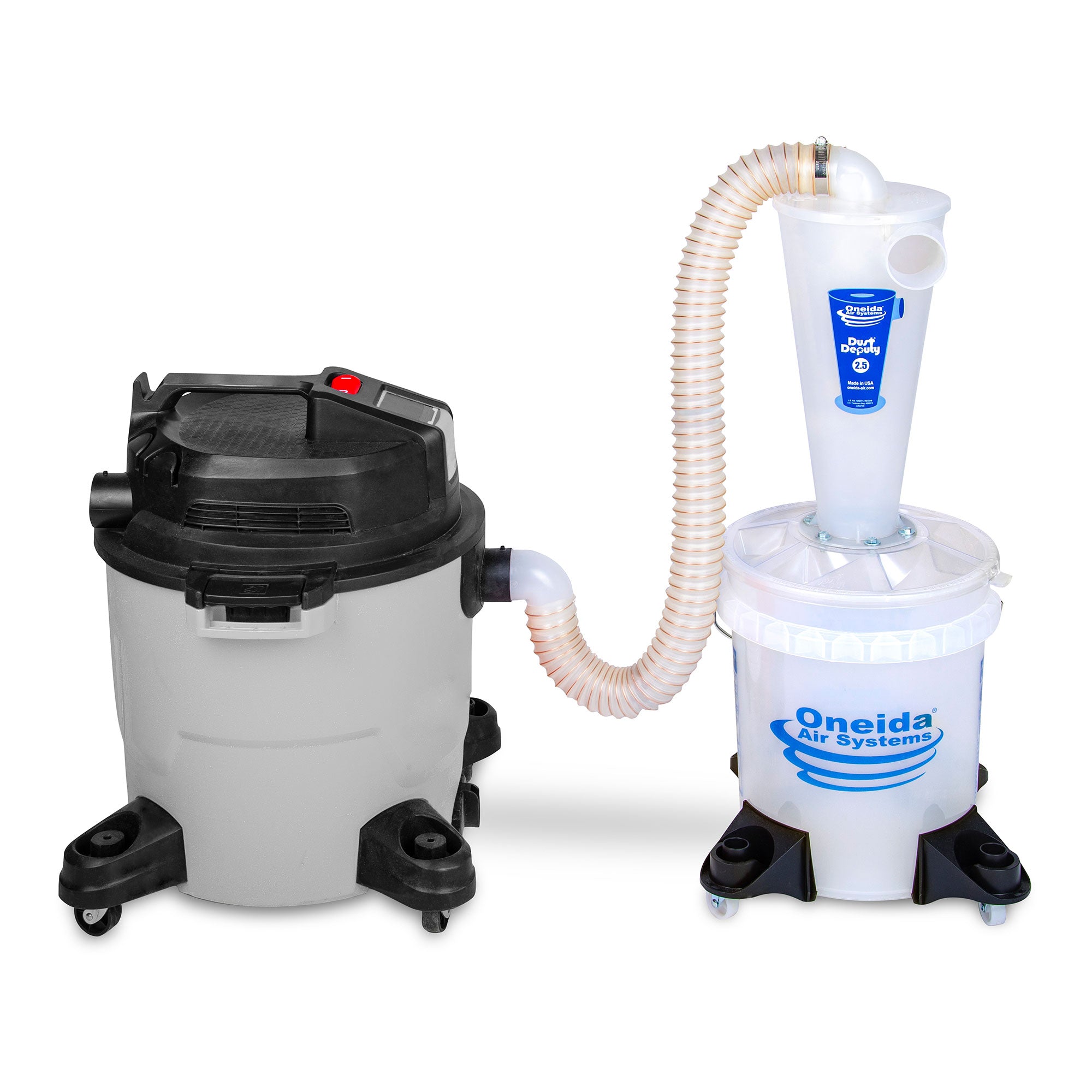 Oneida Air Systems Dust Deputy 2.5 Sturdy Deluxe All Clear Cyclone Kit(Open Box) - VMInnovations