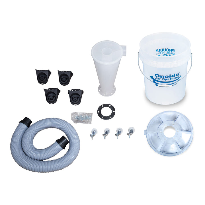 Oneida Air Systems Dust Deputy 2.5 Sturdy Deluxe All Clear Cyclone Separator Kit