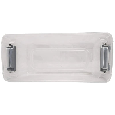 7.5 Qt Clear Storage Container with Latching Lids, (5 Pack) (Open Box)